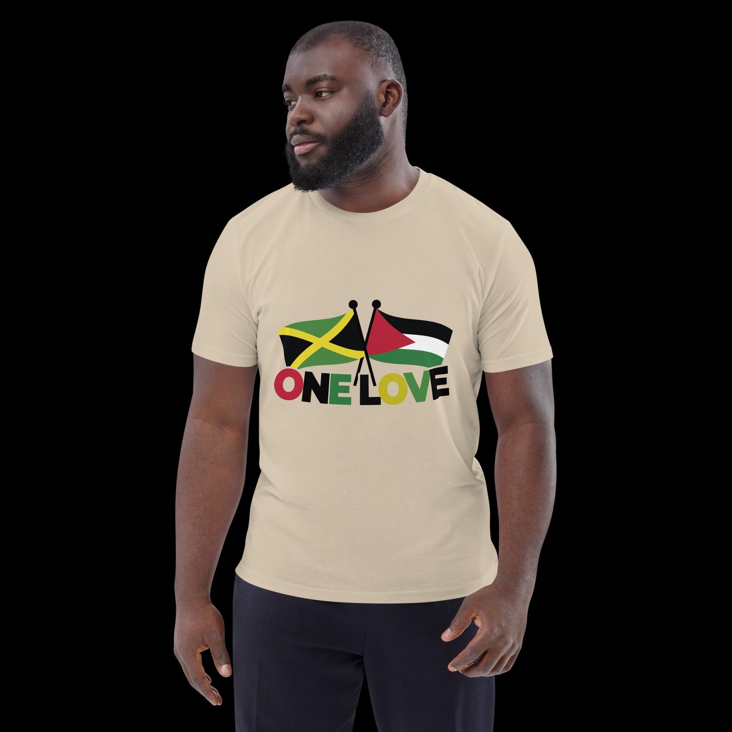 Unisex organic cotton One Love t-shirt