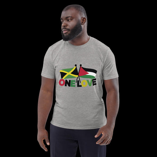 Unisex organic cotton One Love t-shirt